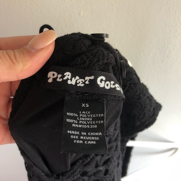 BABYDOLL BLACK DRESS WITH LACING - Picture 4 of 4